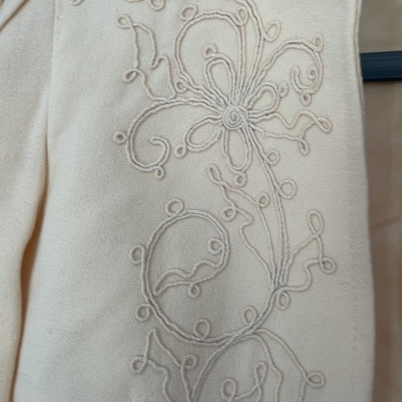 Gorgeous 🥰 ⭐️ Vintage Cassidy Wool Bolero Style Jacket 4 Cream/Yellow - Picture 2 of 5